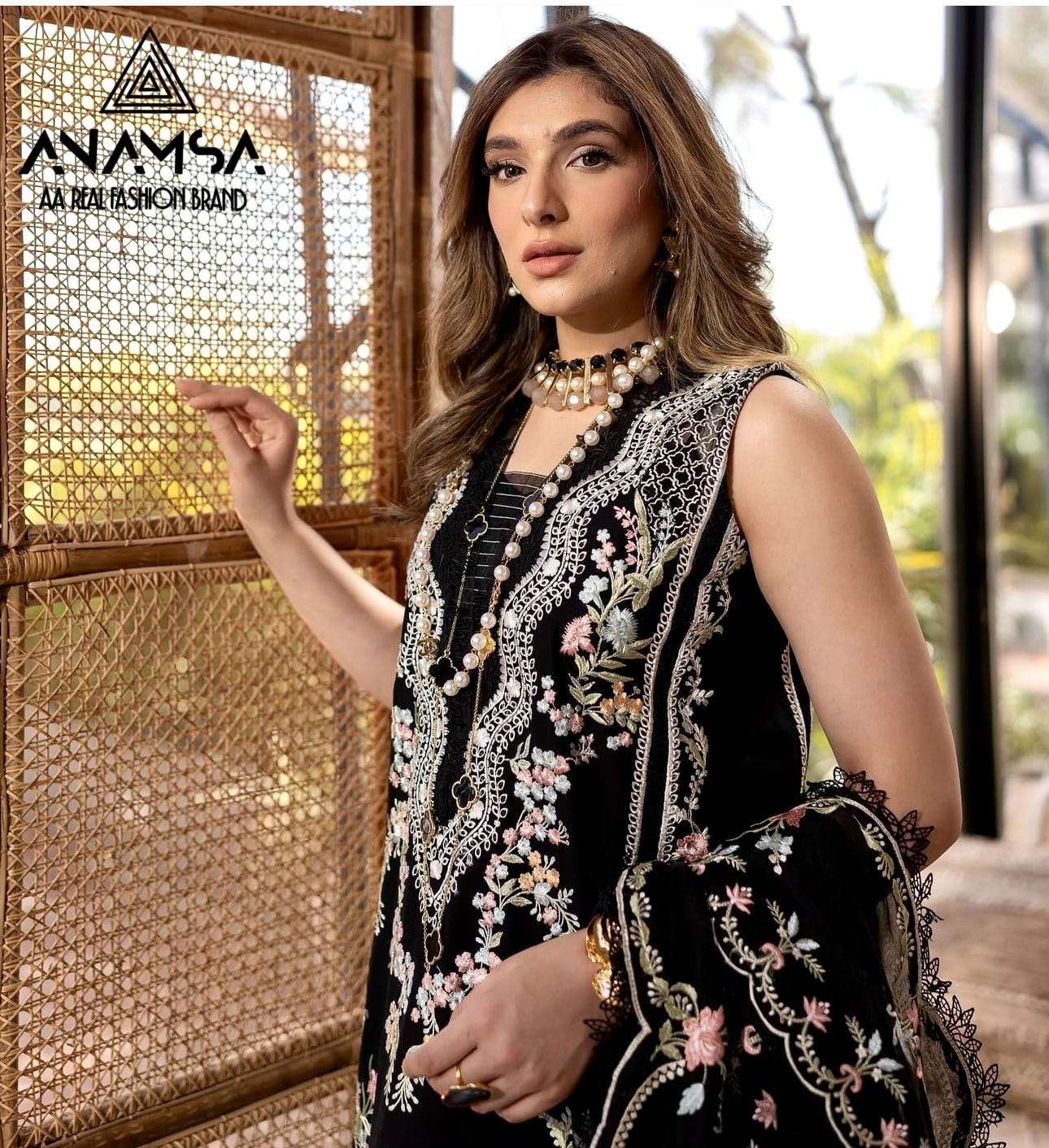 D No -505 Semi Stitched Anamsa